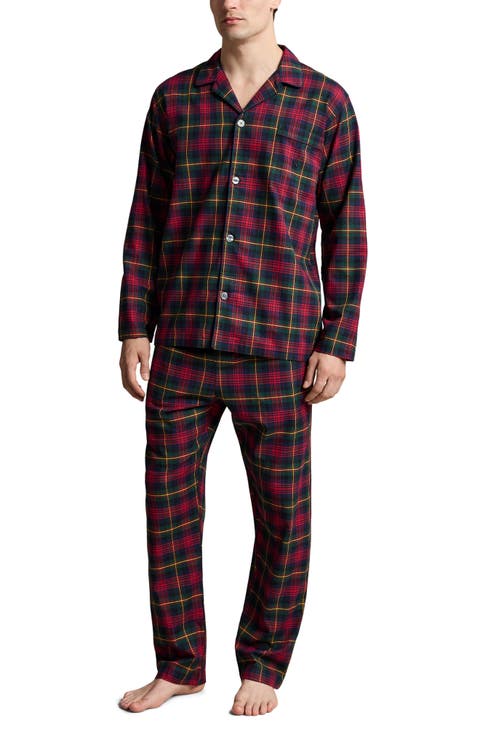 Plaid Flannel Pajama Set
