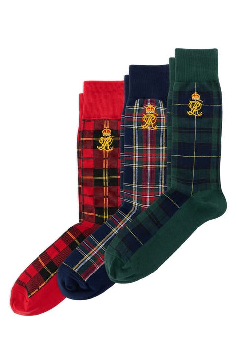 Tartan Dress Crew Socks