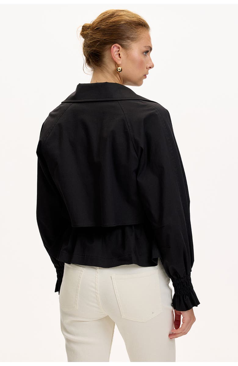 Exquise Yareli Collar Jacket, Alternate, color, Black