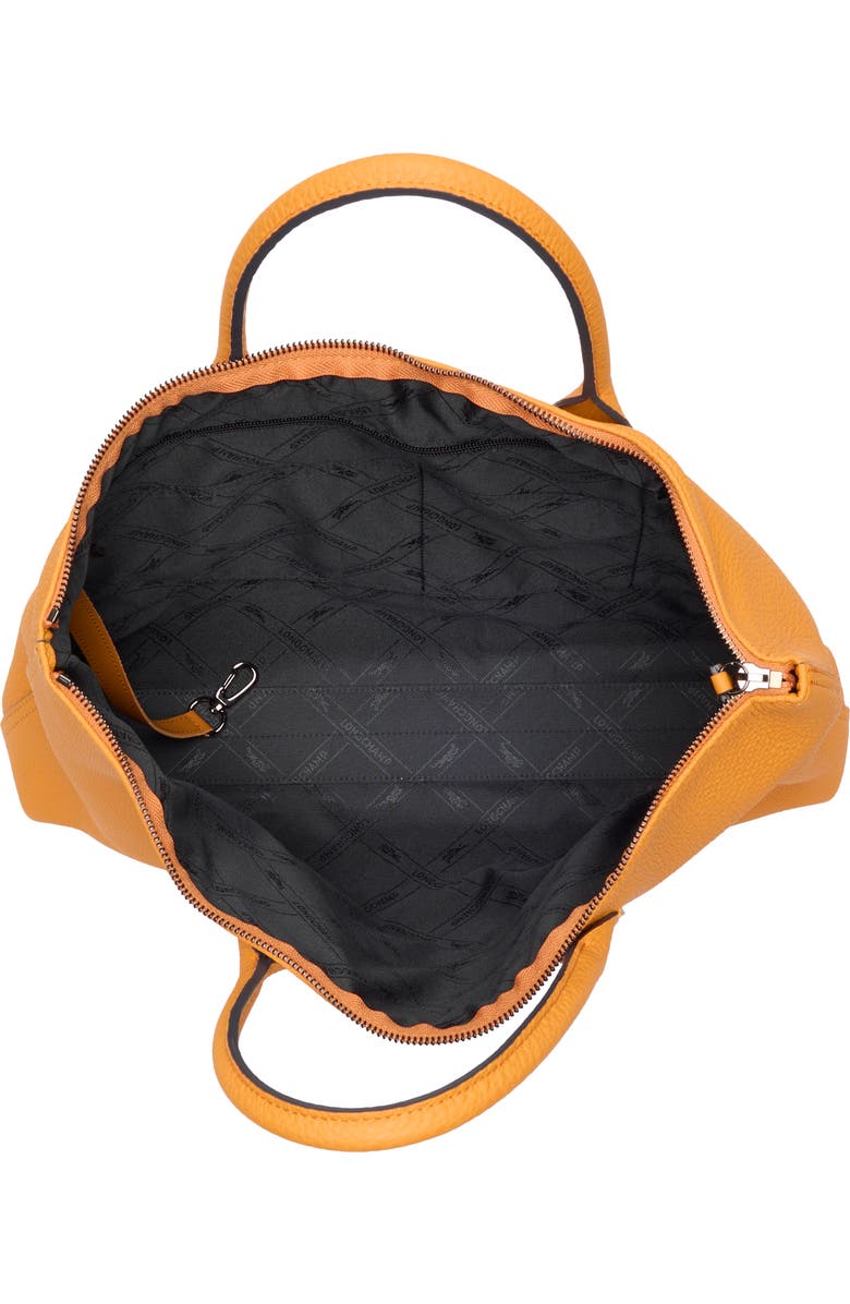 Longchamp Essential Pebbled Leather Document Holder, Alternate, color, Orange