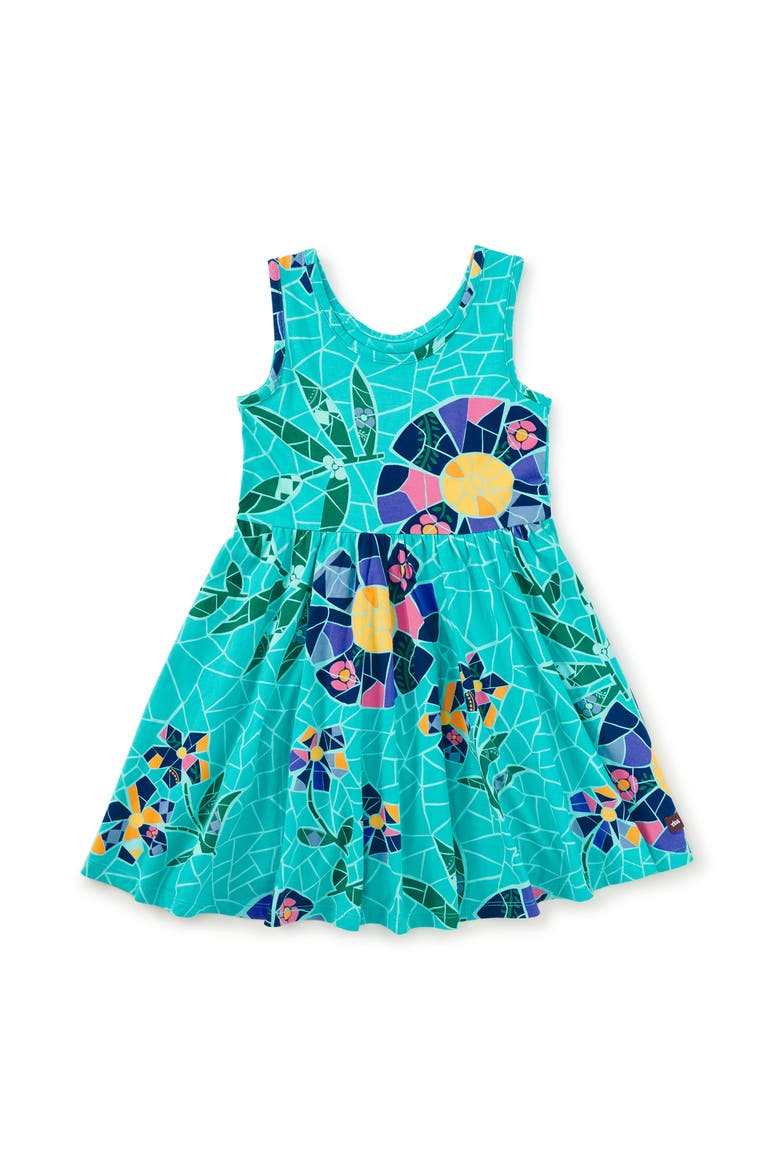 Sleeveless Ballet Dress, Alternate, color, Mosaic Floral