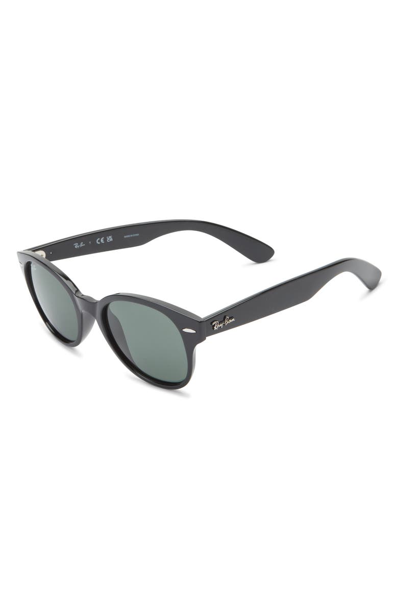 Ray-Ban 51mm Round Sunglasses, Alternate, color, Black