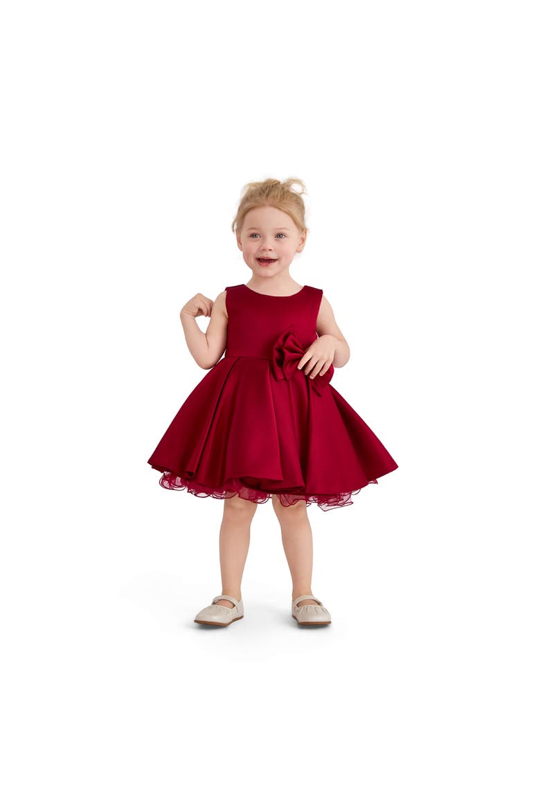 Bow Waist Dress, Alternate, color, Red