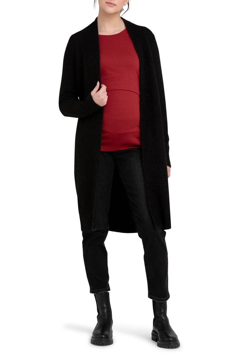 Ripe Maternity Linda Longline Maternity Cardigan, Main, color,