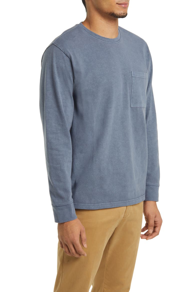 Cyd Long Sleeve Cotton T-Shirt, Alternate, color, STEEL