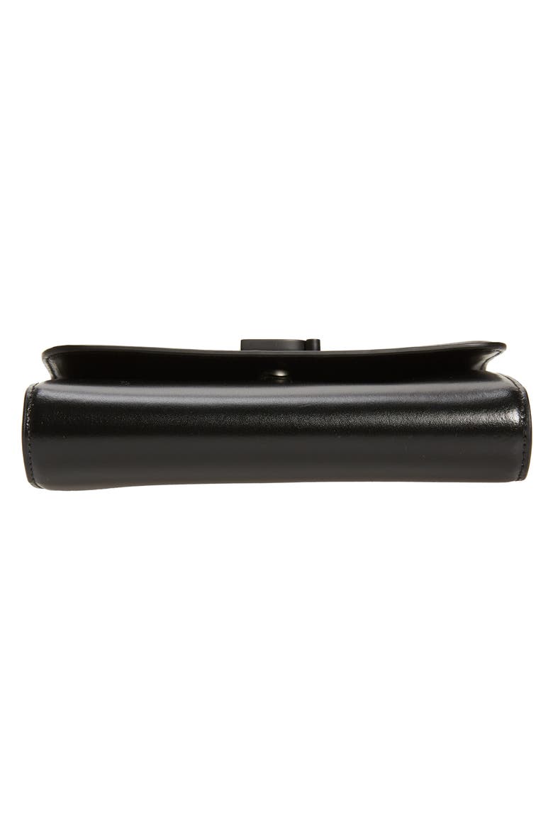 Leather Wallet on a Chain, Alternate, color, BLACK