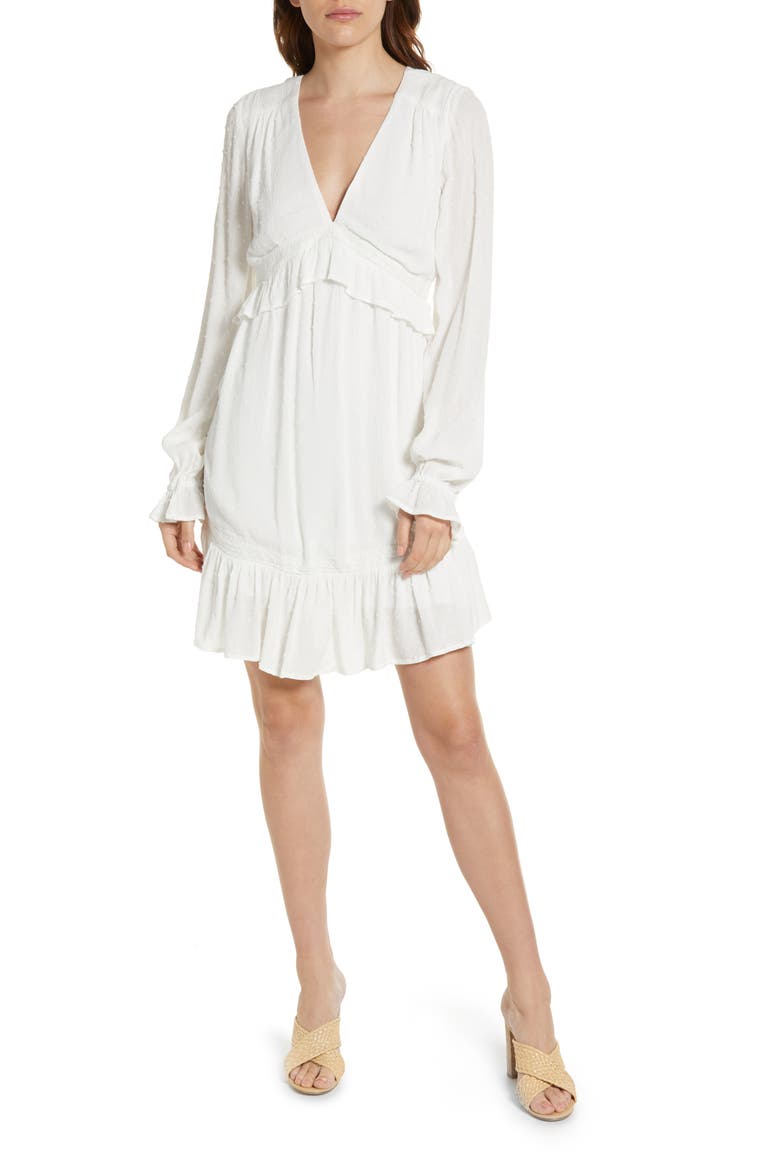 Odelise Long Sleeve Dress, Main, color, WHITE