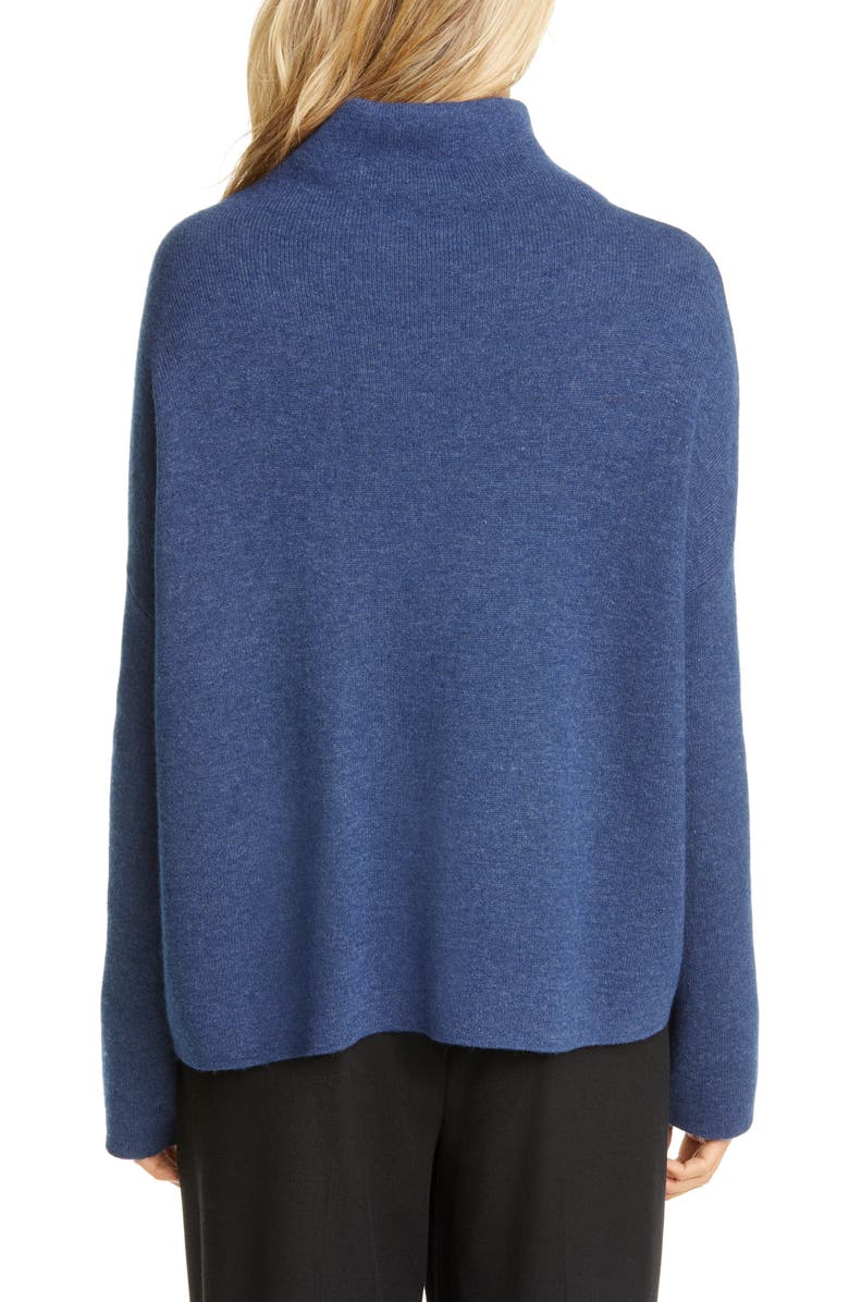 Vince Funnel Neck Wool & Cashmere Blend Sweater, Alternate, color, 
