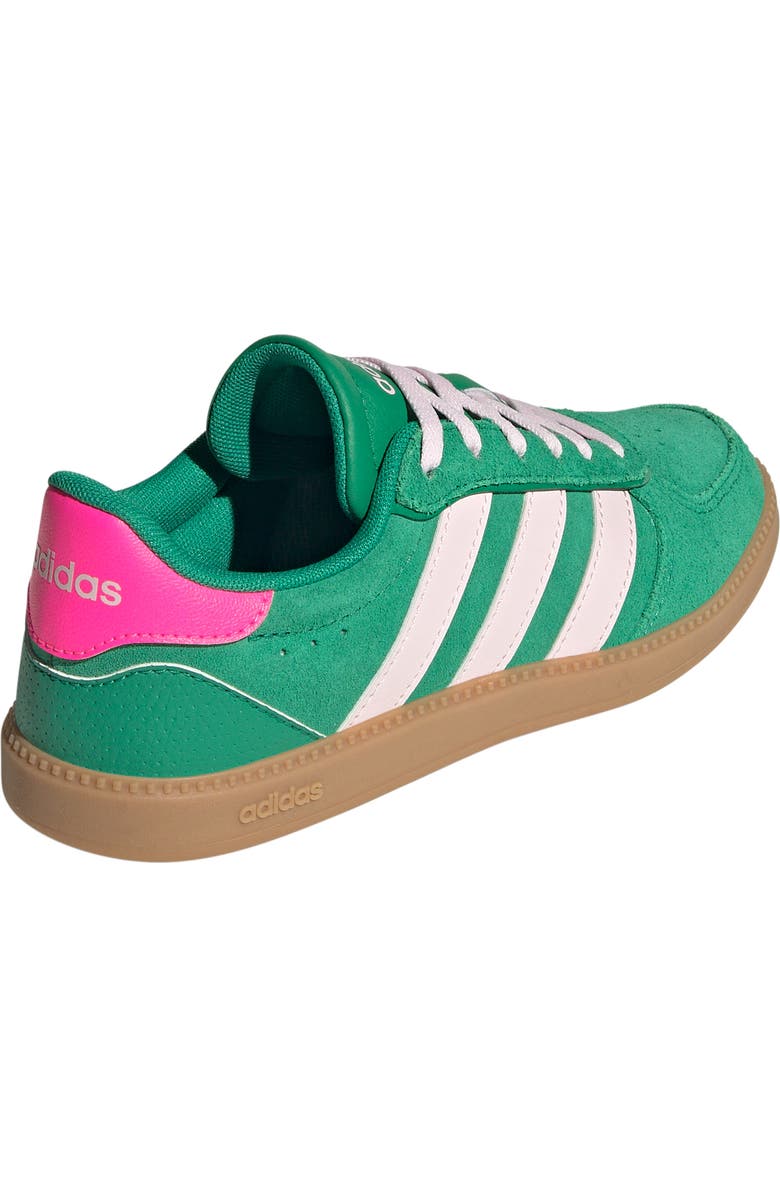 adidas Kids' Breaknet Sleek Sneaker, Alternate, color, Green/ Clear Pink/ Lucid Pink