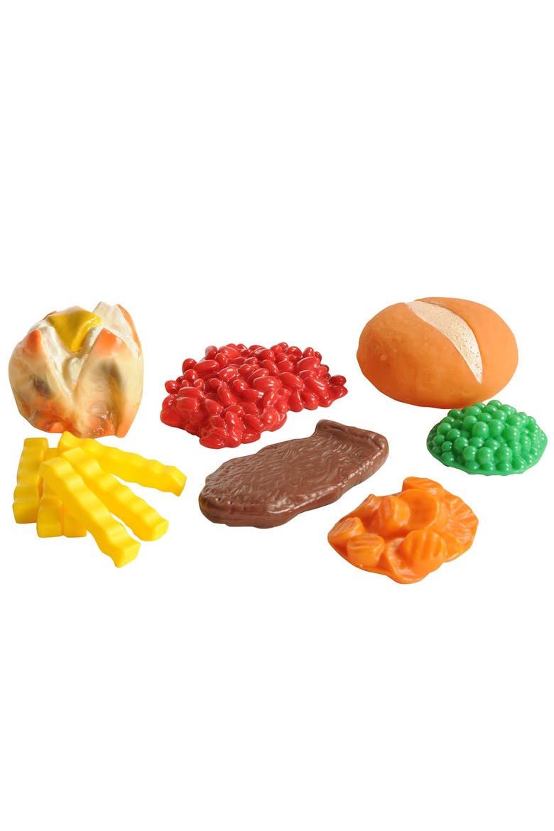 Life-size Pretend Play Dinner Meal Set - 24 Pieces, Alternate, color, Multicolored