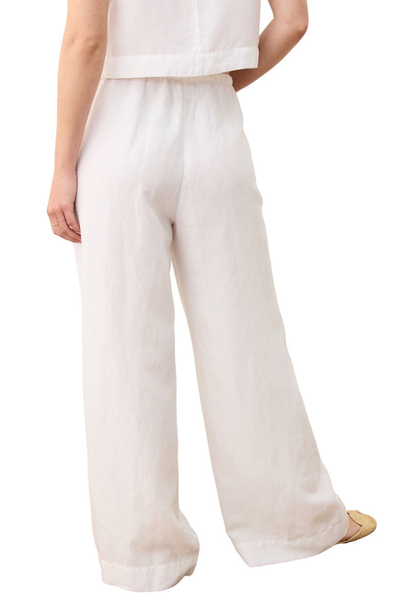 Marine Layer Linen Blend Wide Leg Pants, Alternate, color, 