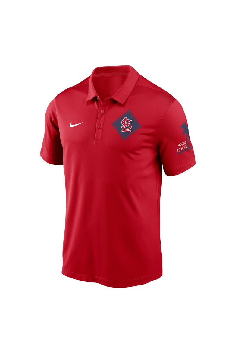 Men's Nike  Red St. Louis Cardinals 2025 Spring Training Performance Polo, Alternate, color, Red
