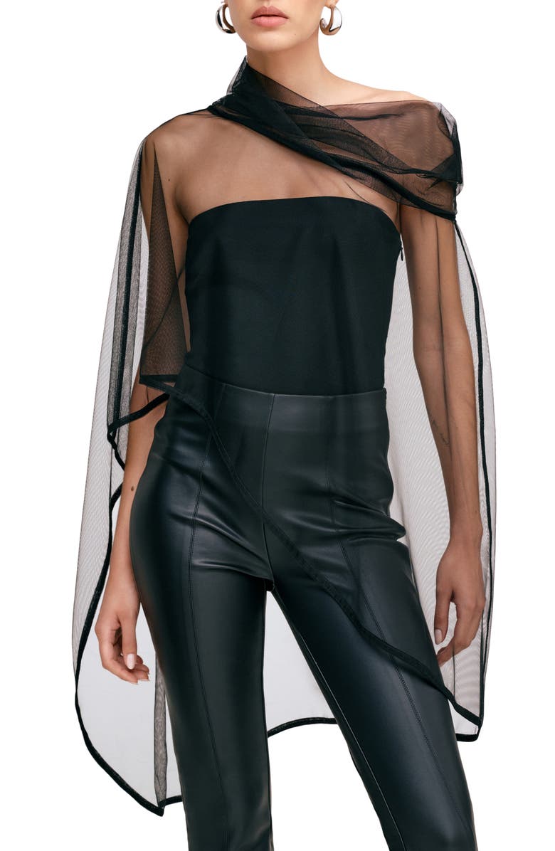 Marcella Straiton Mesh Wrap, Main, color, Black