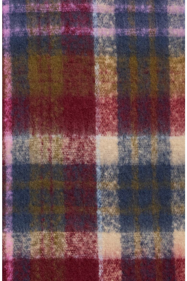 Plaid Lofty Scarf, Main, color, NAVY MULTI