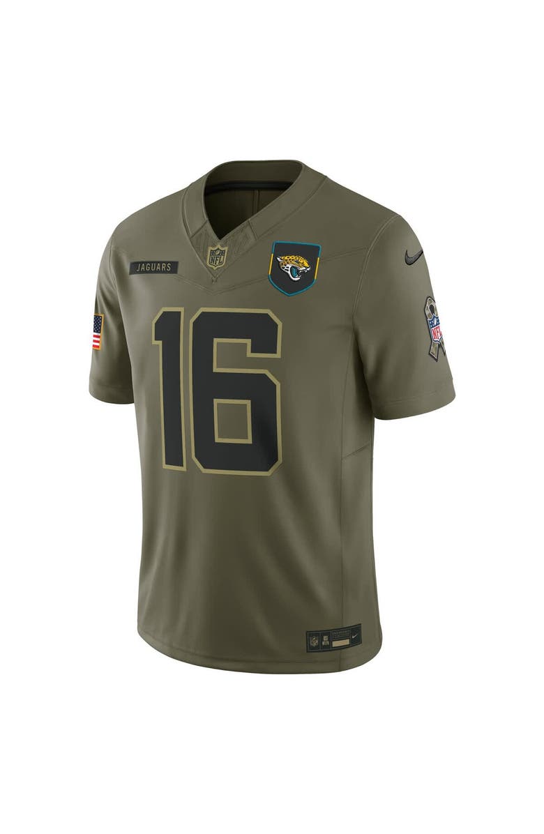 Nike Men's Nike Trevor Lawrence Olive Jacksonville Jaguars 2025 Salute to Service Limited Jersey, Alternate, color, Olive
