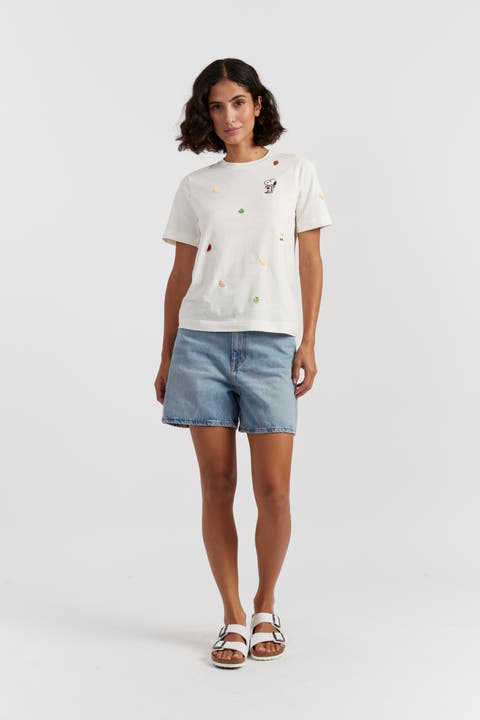 Cotton Snoopy Fruit T-Shirt