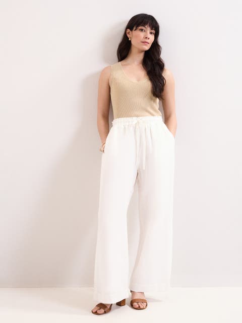 Rowan Wide Leg Linen Trousers