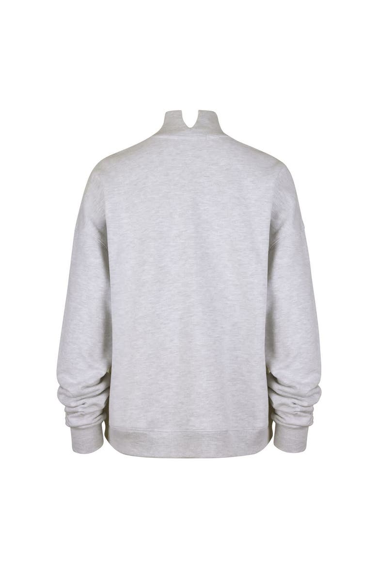 Women's '47  Gray Green Bay Packers Subtle Muse Mock Neck Sweatshirt, Alternate, color, Gray