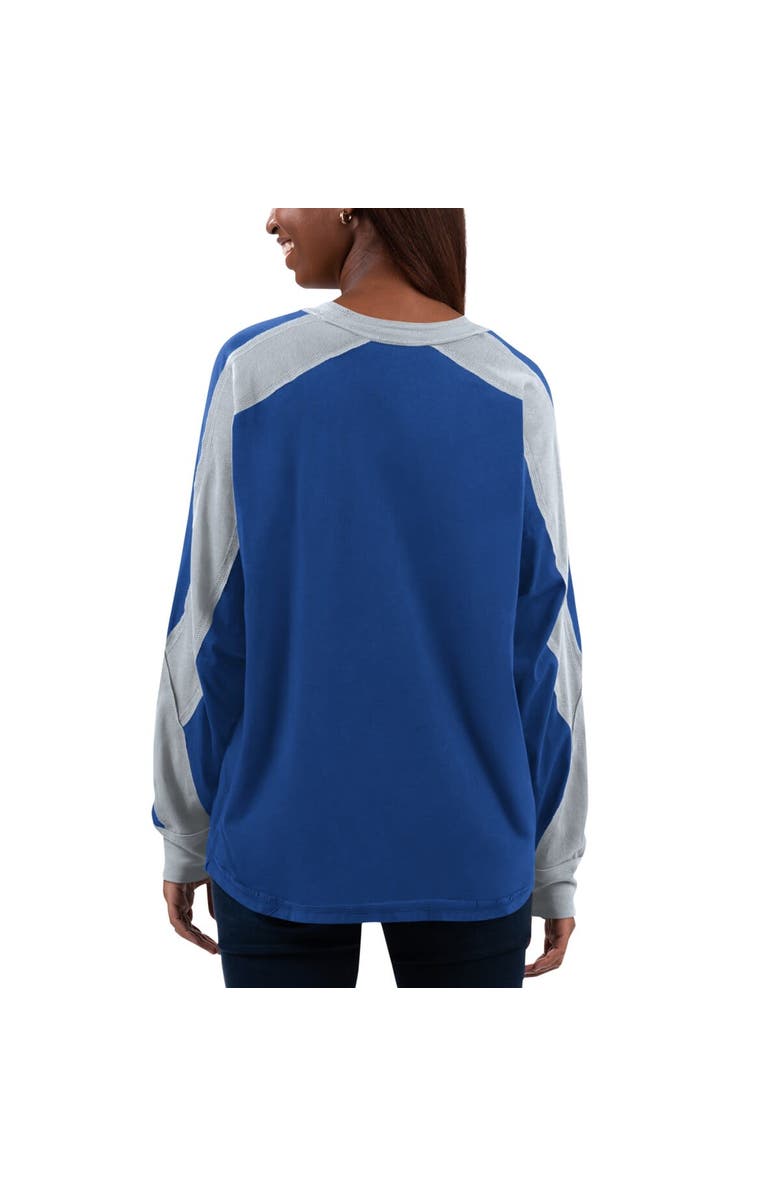 G-III 4HER BY CARL BANKS Women's G-III 4Her by Carl Banks Royal/White Los Angeles Dodgers Smash Raglan Long Sleeve T-Shirt, Alternate, color, 