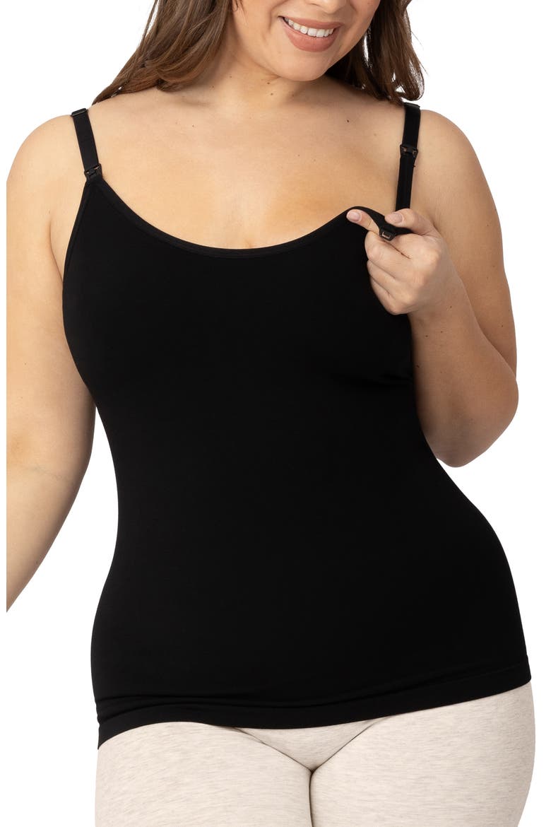 Sublime Maternity & Nursing Camisole, Alternate, color, BLACK