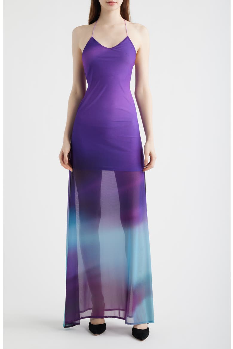Balita Mesh Maxi Dress, Main, color, LILAC