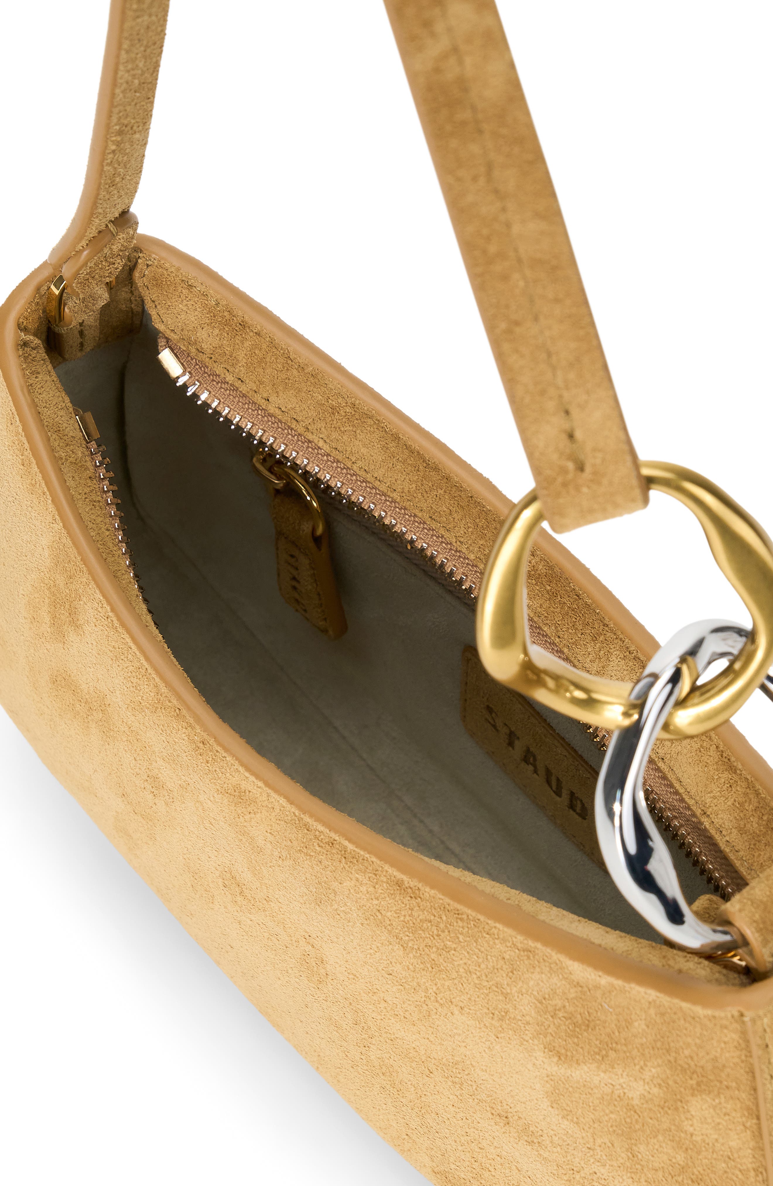 Ollie Suede Shoulder Bag, Alternate, color, HAZEL