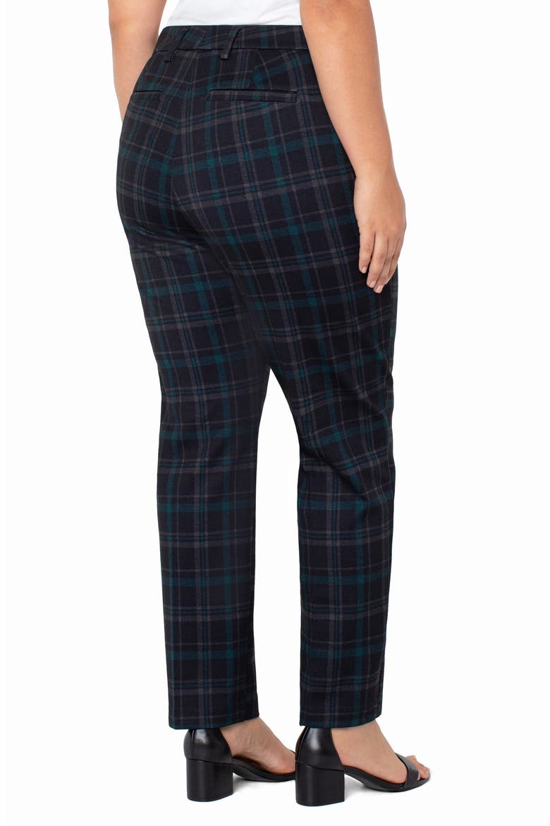 Kelsey Knit Ankle Trousers, Alternate, color, BLACK/ EVERGREEN
