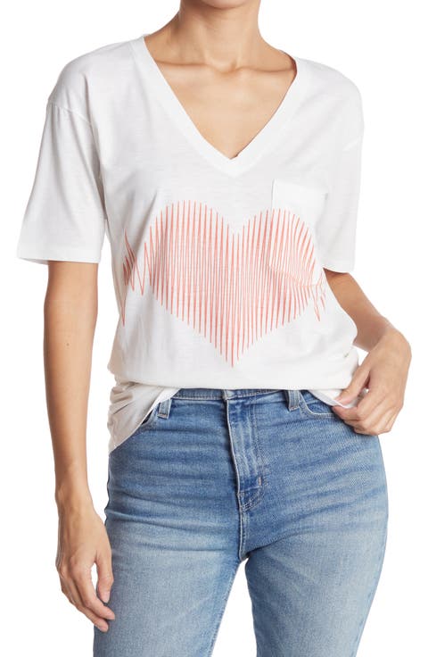 Deep V-Neck Boyfriend Tee
