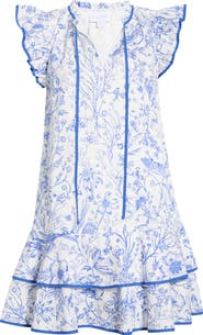 SUGARLIPS Eve Floral Print Ruffle Dress