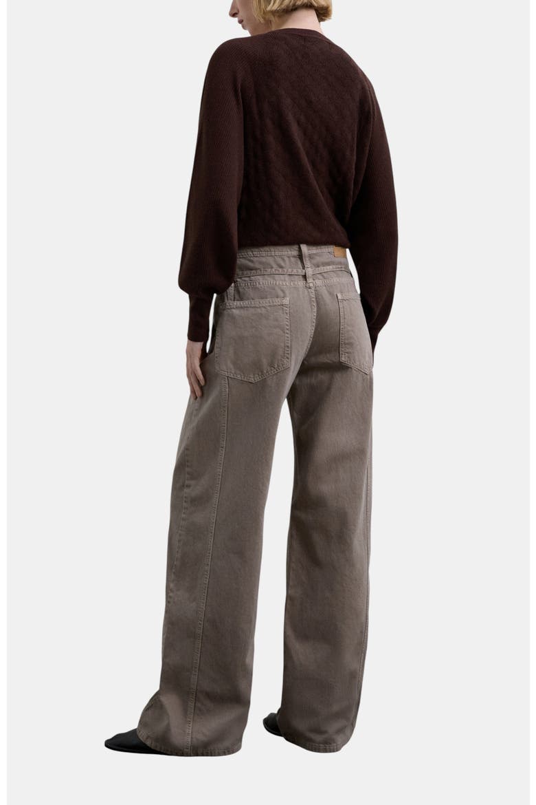 Jeans Waist String Detail, Alternate, color, Taupe