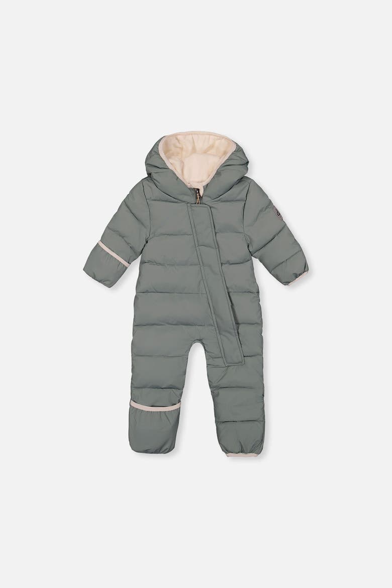 Waterproof Hooded One Piece Snowsuit, Main, color, Sage Green