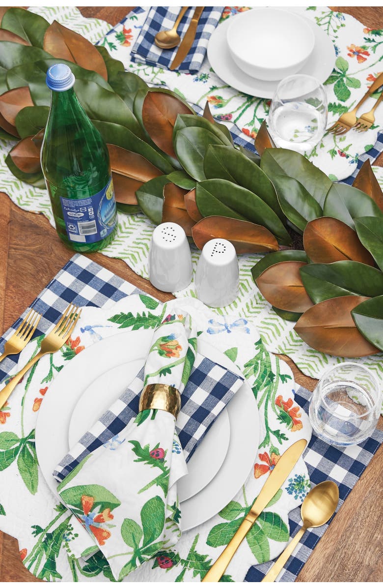 C&F Home Clover Bug Placemats Set of 6, 17", Alternate, color, Green