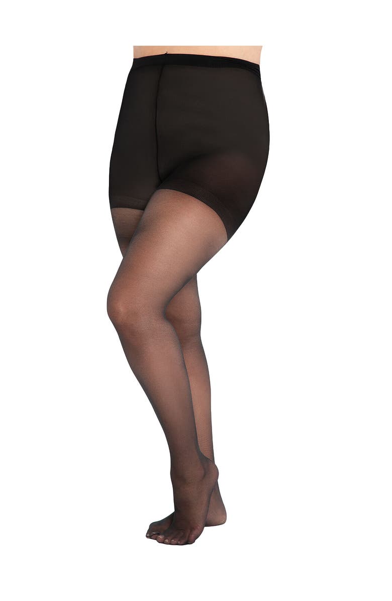 ELOQUII Sheer Tights, Main, color, Black