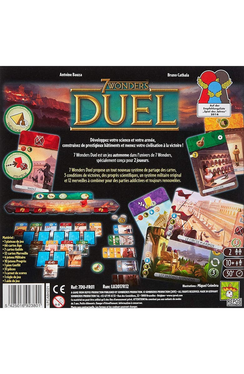 ASMODEE 7 Wonders Duel Strategy Board Game, Alternate, color, 