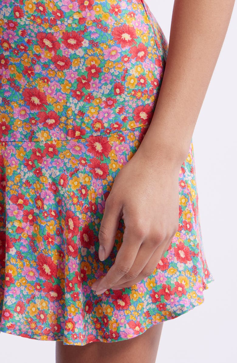 Rip Curl Las Dalias Floral Skort, Alternate, color, Blue Multi