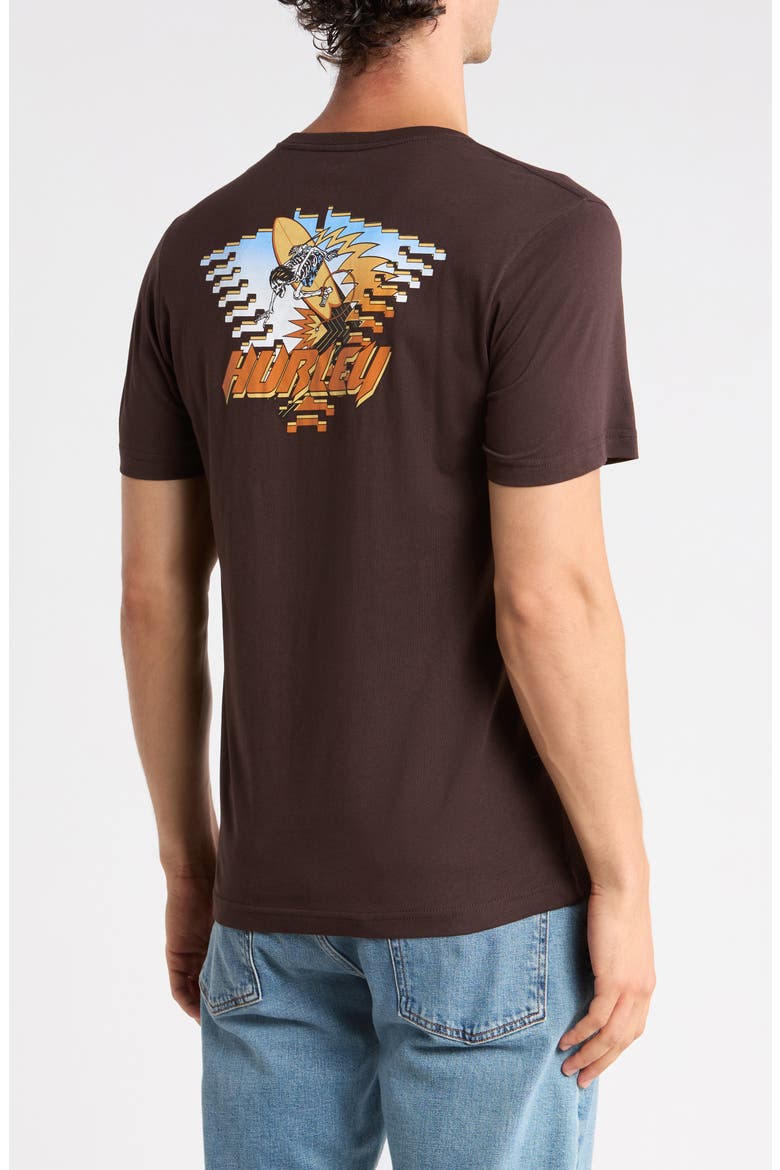 Off the Top Graphic T-Shirt, Alternate, color, BROWN