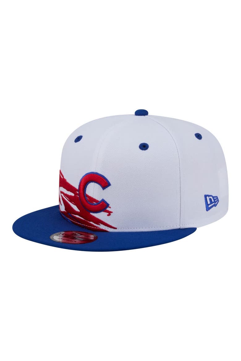 Men's New Era White/Royal Chicago Cubs 9FIFTY Snapback Hat, Alternate, color, White