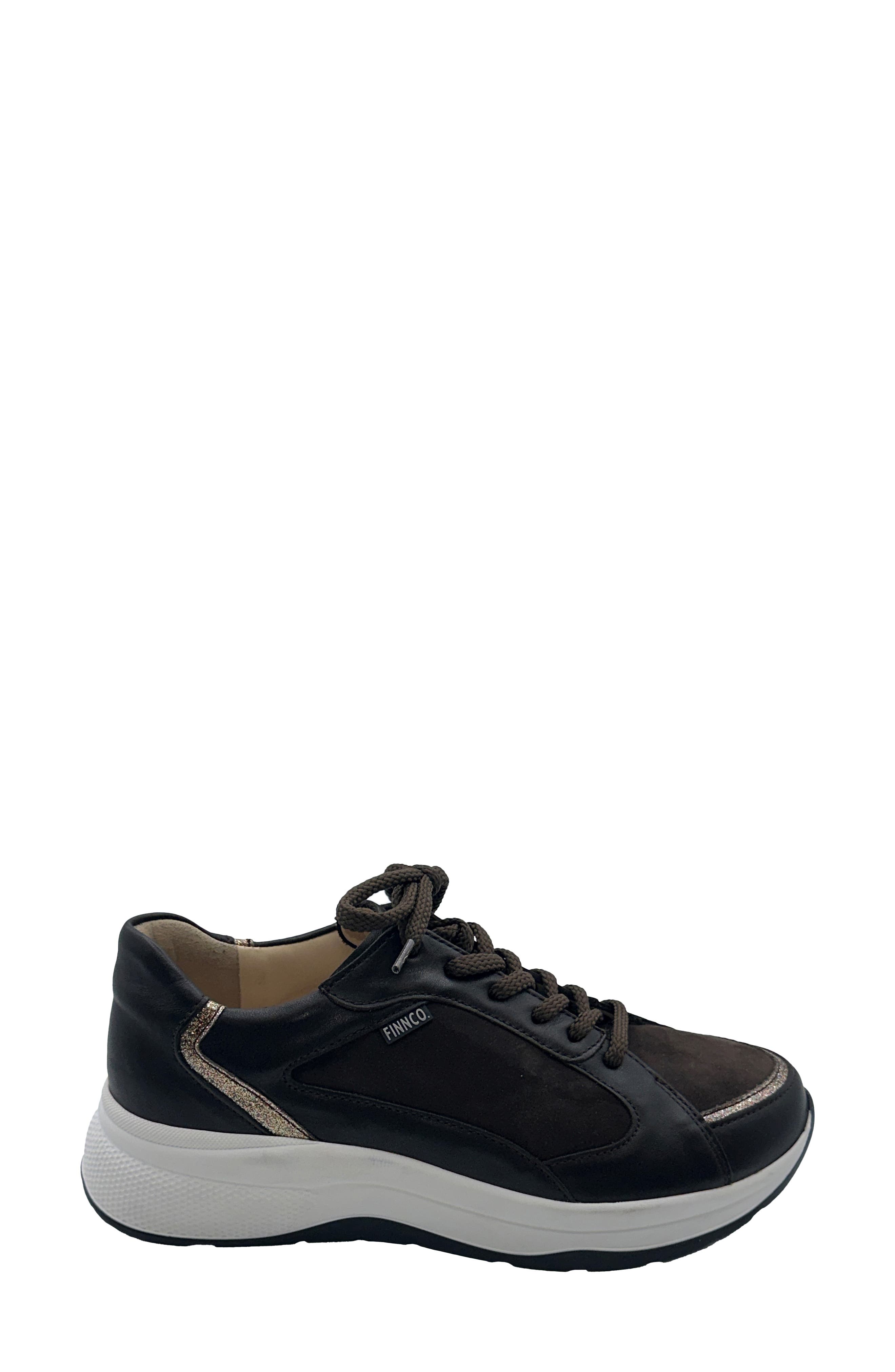 Piccadilly Sneaker, Alternate, color, BROWN / GOLD