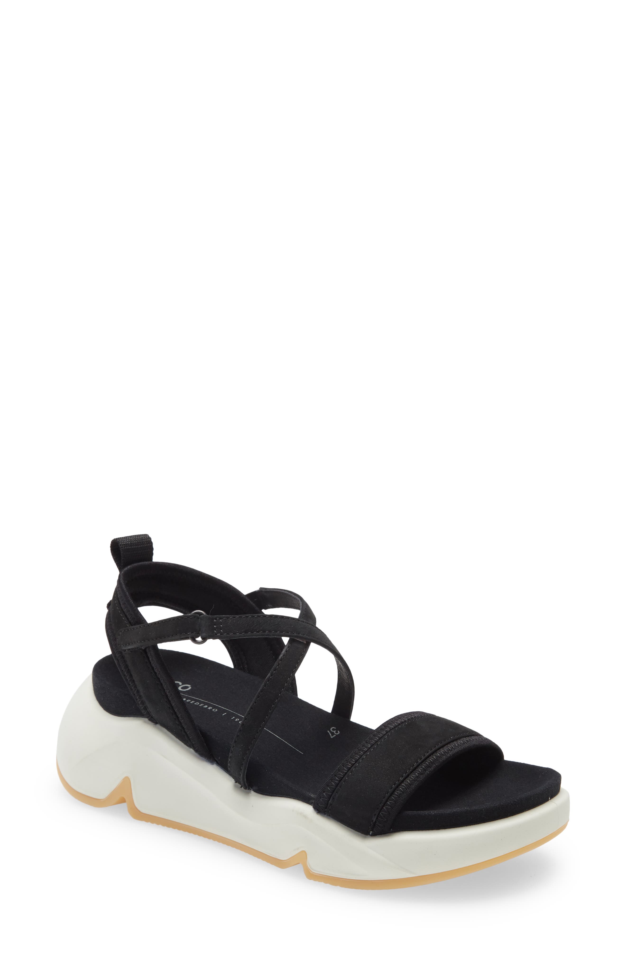 ECCO Chunky Wedge Sandal, Main, color, 