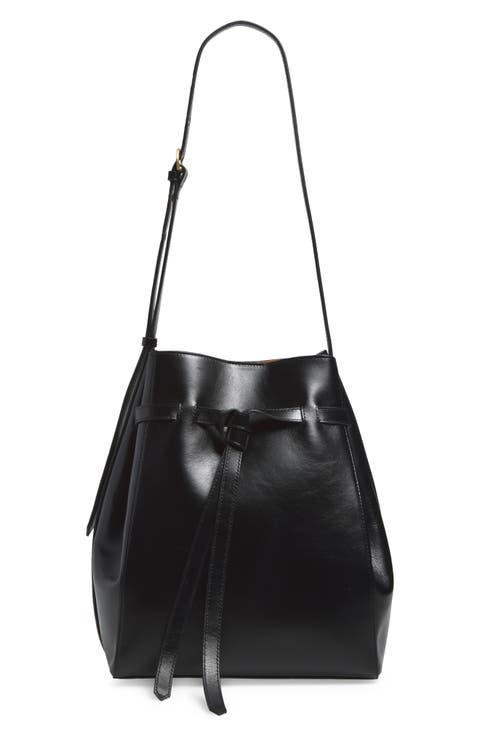 Beatrice Leather Bucket Tote