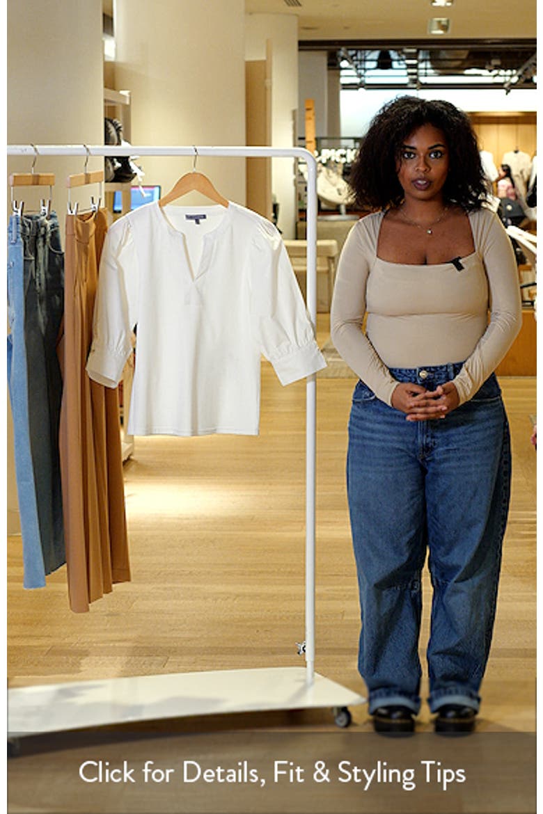 Mixed Media Puff Sleeve Top video