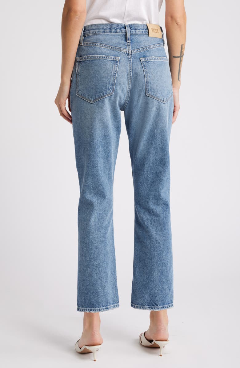 PAIGE Billy High Waist Crop Straight Leg Jeans, Alternate, color, Costar