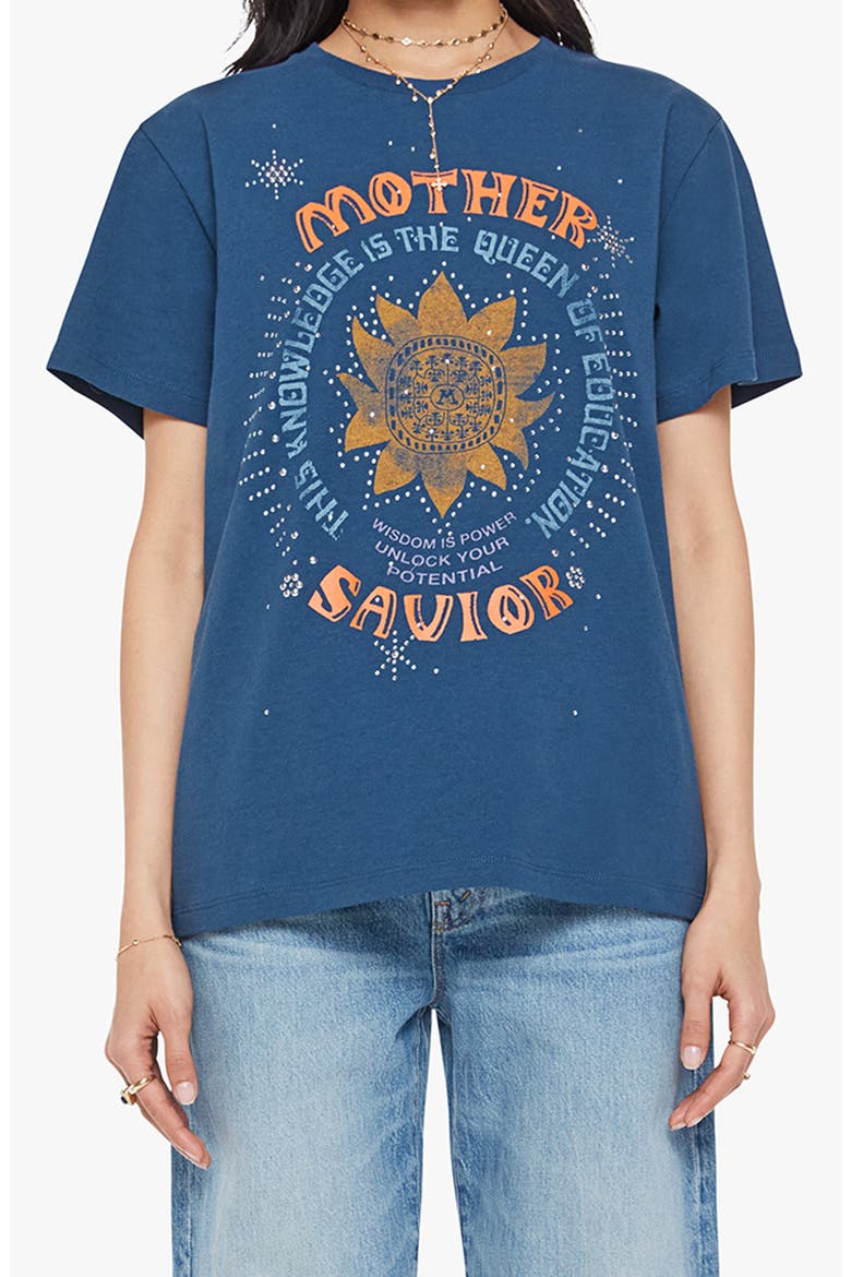 The Rowdy Embellished Graphic T-Shirt, Main, color, MOTHER SAVIOR