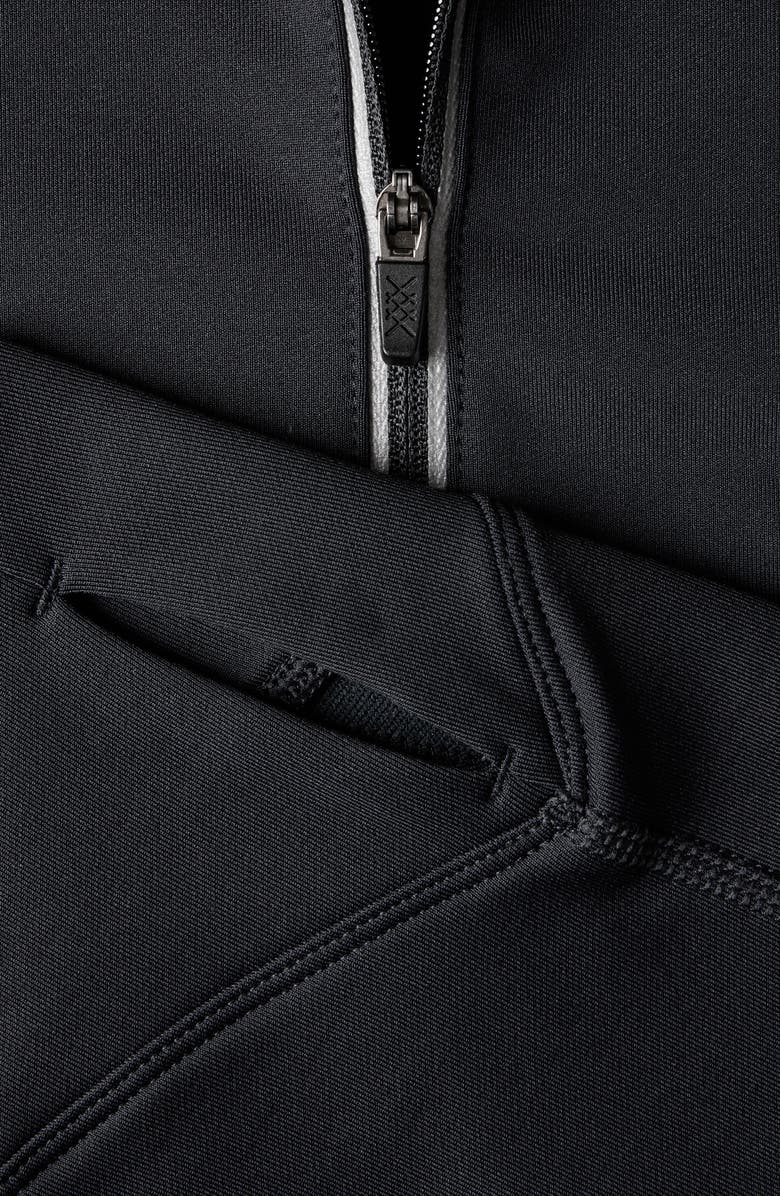 Rhone Thermal Run 1/2 Zip Pullover, Alternate, color, Black
