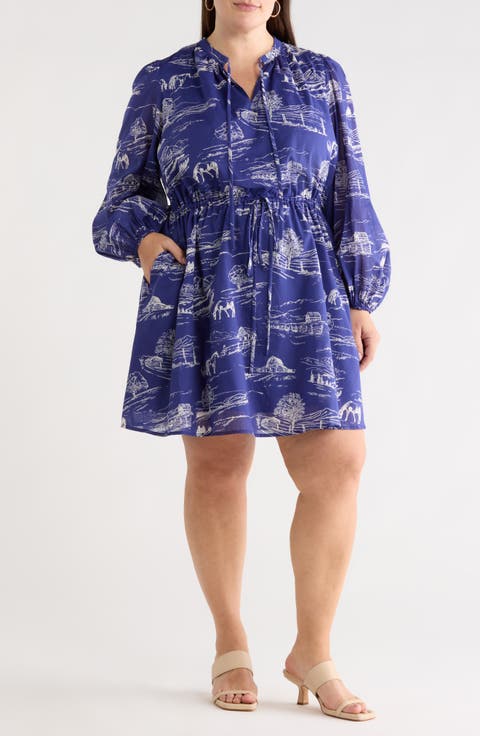 Avon Town Viany Long Sleeve Dress (Plus)