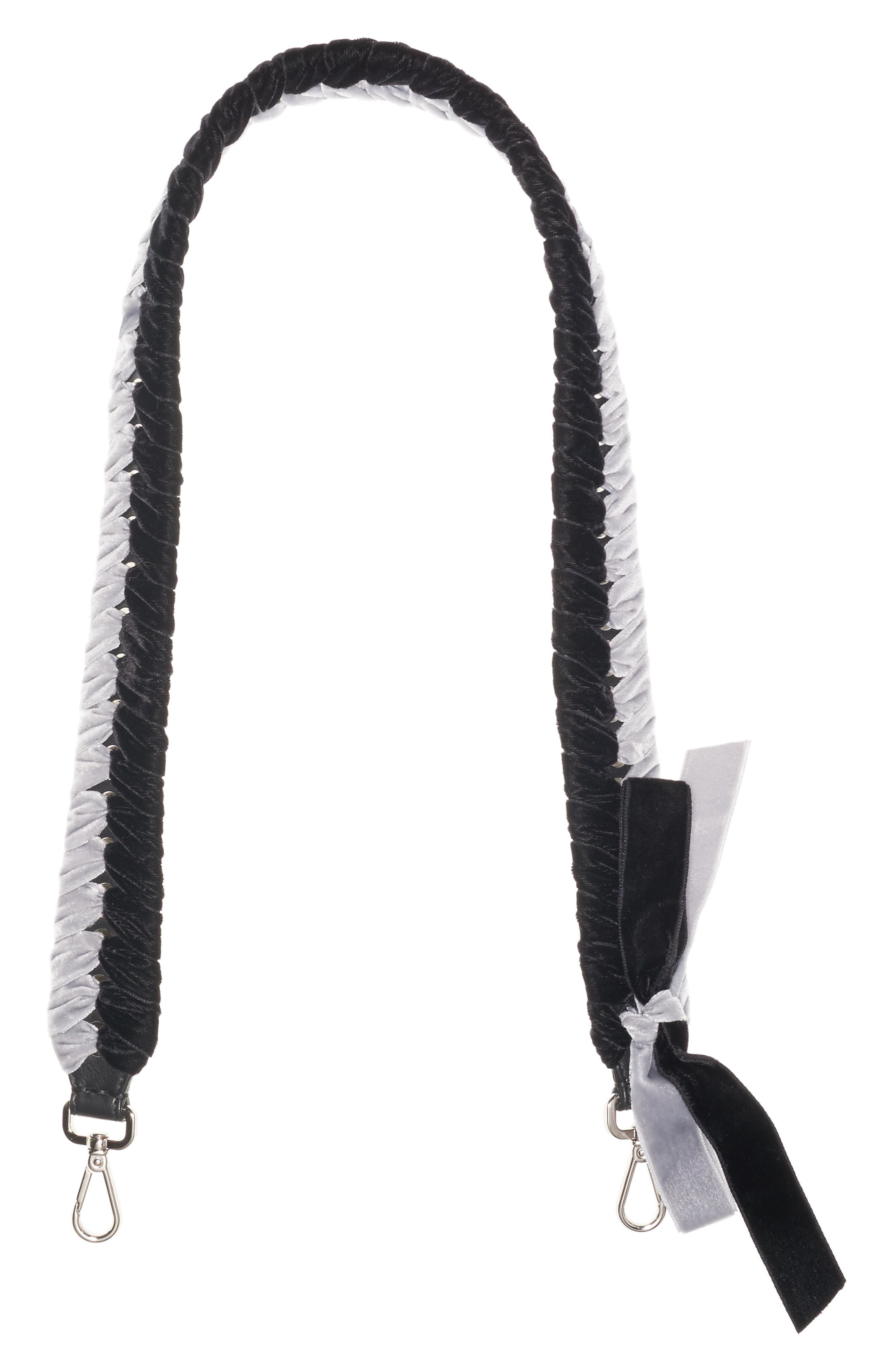 Fendi Strap You Velvet Ribbon Guitar Bag Strap, Main, color, 