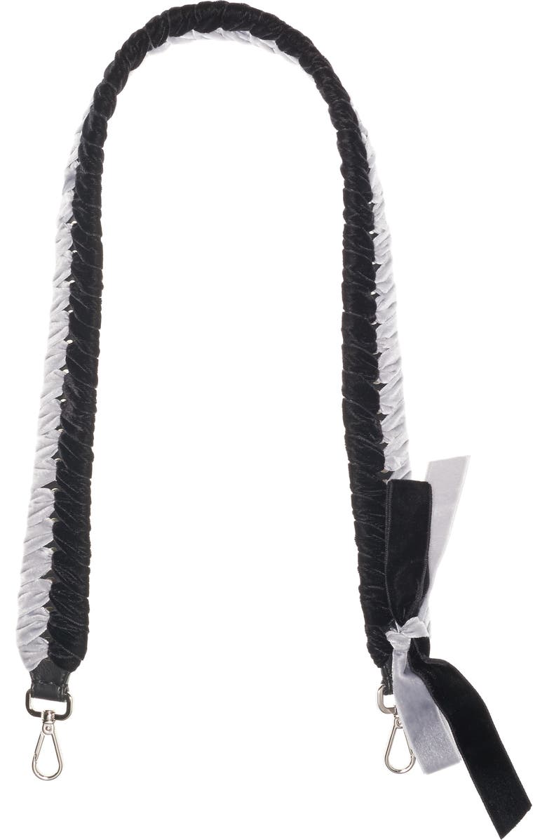 Fendi Strap You Velvet Ribbon Guitar Bag Strap, Main, color,