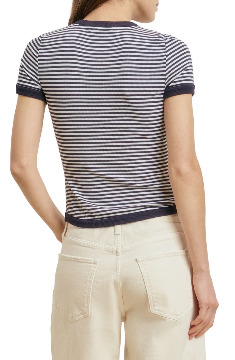 Favorite Daughter The Foundation Stripe T-Shirt, Alternate, color, Navy/ White Stripe