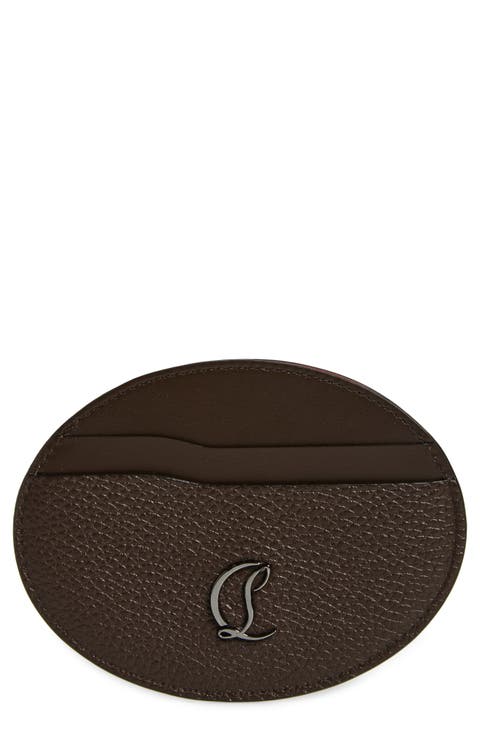 Mooncrest Galet Leather Oval Card Case