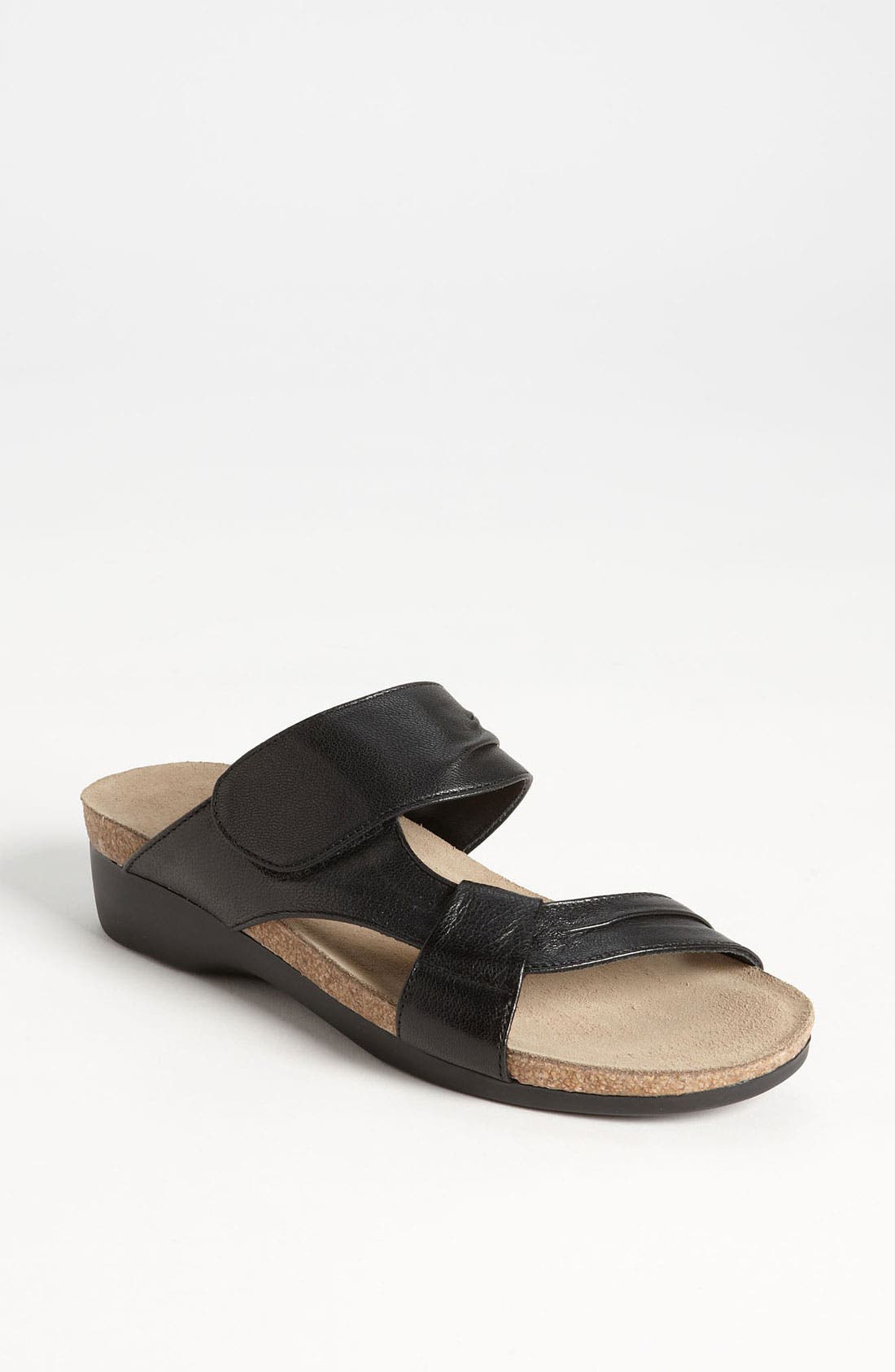 'Libra' Sandal, Main, color, BLACK